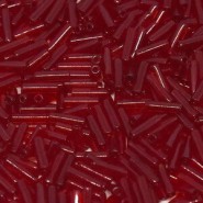 Miyuki Bugles 6mm Stiftperlen - Transparent red BGL2-141